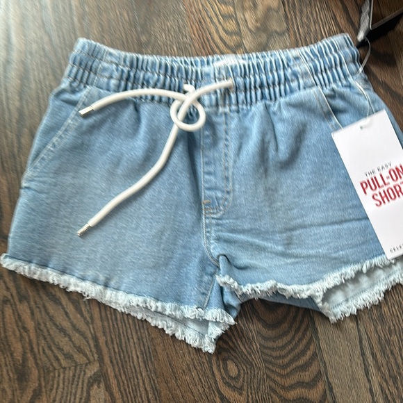 Celebrity Pink The Easy Pull On Demin Short Shorts Drawstring Shortie Size XS - Picture 17 of 17